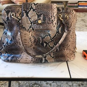 Fiorelli Snake skin pattern bag & gold accents